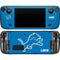 NFL Detroit Lions Distressed Steam Deck Handheld Gaming Computer Skin